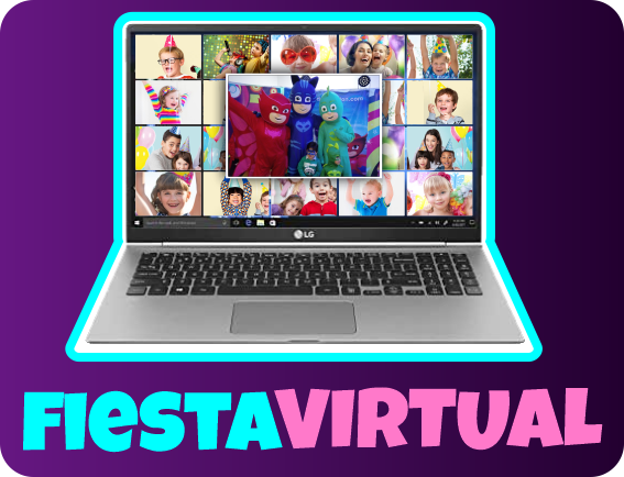 fiesta virtual bogota medellin villavicencio colombia recreacion virtual para niños eventos recreacionistas fiestas online