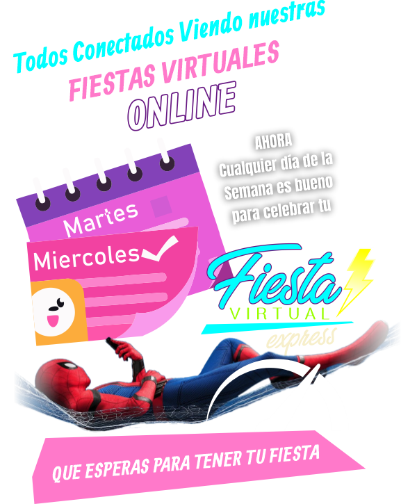 fiesta virtual en linea interactiva bogota niños fiestas infantiles eventos medellin colombia