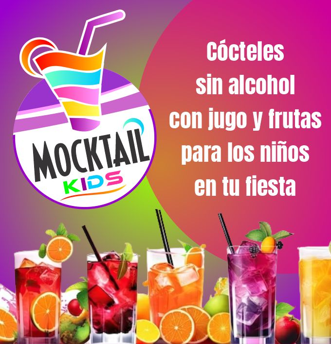 mocktail coctel cocteles para niños fiestas infantiles bogota animacion alimentos bar tender animacion fiestas recreacionistas